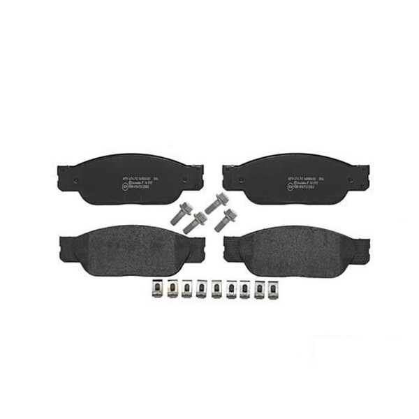 Brake pad set disc brake 18 mm BREMBO for e.g. JAGUAR S-TYPE