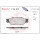 Brake pad set disc brake 18 mm BREMBO for e.g. JAGUAR S-TYPE