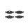 Brake pad set disc brake 16 mm BREMBO suitable for e.g. JAGUAR XJ