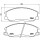 Brake pad set disc brake 17 mm BREMBO suitable for e.g. HYUNDAI H-1