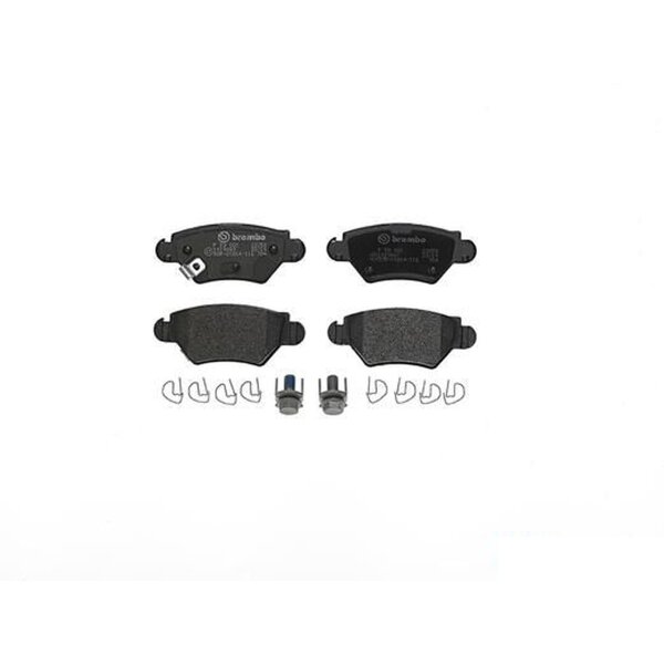 Brake pad set disc brake 17 mm BREMBO suitable for e.g. OPEL ASTRA