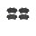 Brake pad set disc brake 18 mm BREMBO suitable for e.g. OPEL MOVANO