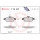 Brake pad set disc brake 21 mm BREMBO suitable for e.g. SAAB 9-3
