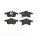Brake pad set disc brake 20 mm BREMBO suitable for e.g. OPEL ASTRA