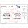 Brake pad set disc brake 17 mm BREMBO suitable for e.g. OPEL CORSA