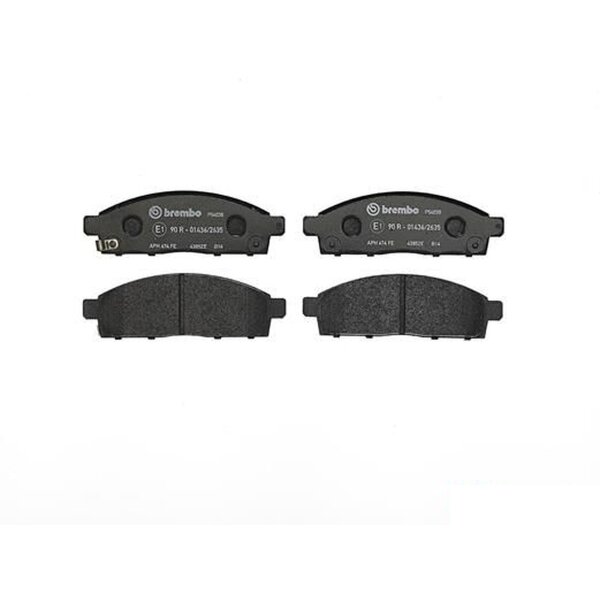 Brake pad set disc brake 16 mm BREMBO for e.g. MITSUBISHI L200