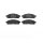 Brake pad set disc brake 16 mm BREMBO for e.g. MITSUBISHI L200
