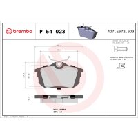 Brake pad set disc brake 17 mm BREMBO suitable for e.g....
