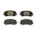 Brake pad set disc brake 14 mm BREMBO suitable for e.g. RENAULT 21