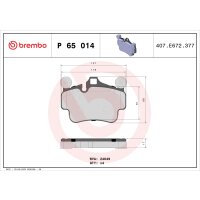 Bremsbelagsatz Scheibenbremse 17 mm BREMBO für u.a....