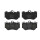 Brake pad set disc brake 17 mm BREMBO for PORSCHE CAYENNE and others