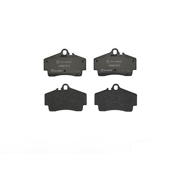 Brake pad set disc brake 16 mm BREMBO for PORSCHE BOXSTER and others