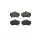 Brake pad set disc brake 16 mm BREMBO for PORSCHE BOXSTER and others