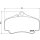 Bremsbelagsatz Scheibenbremse 17 mm BREMBO für u.a. PORSCHE 911