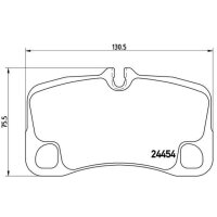 Bremsbelagsatz Scheibenbremse 18 mm BREMBO für u.a....