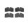 Brake pad set disc brake 18 mm BREMBO suitable for e.g. PORSCHE 911