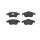 Brake pad set disc brake 18 mm BREMBO for e.g. RENAULT GRAND