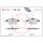 Brake pad set disc brake 18 mm BREMBO for e.g. RENAULT GRAND