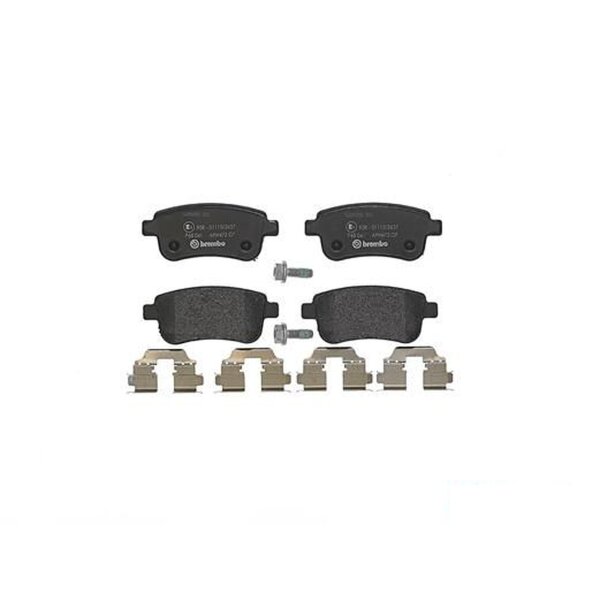 Brake pad set disc brake 16 mm BREMBO for e.g. RENAULT MEGANE