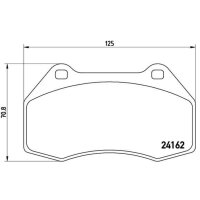Bremsbelagsatz Scheibenbremse 15 mm BREMBO für u.a....