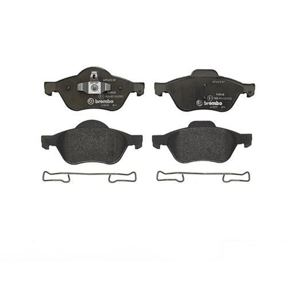 Brake pad set disc brake 18 mm BREMBO for e.g. RENAULT MEGANE