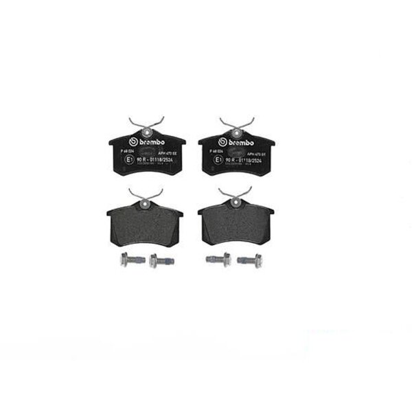 Brake pad set disc brake 16 mm BREMBO suitable for e.g. RENAULT CLIO