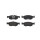 Brake pad set disc brake 18 mm BREMBO for DACIA LOGAN and others