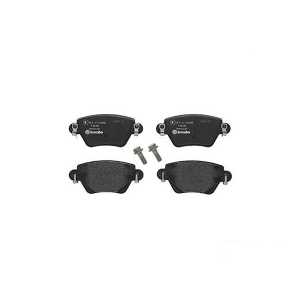 Bremsbelagsatz Scheibenbremse 17 mm BREMBO für u.a. RENAULT KANGOO