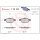 Brake pad set disc brake 18 mm BREMBO for e.g. RENAULT LAGUNA