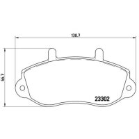 Brake pad set disc brake 18 mm BREMBO suitable for e.g....