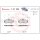 Brake pad set disc brake 19 mm BREMBO for e.g. PEUGEOT PARTNER