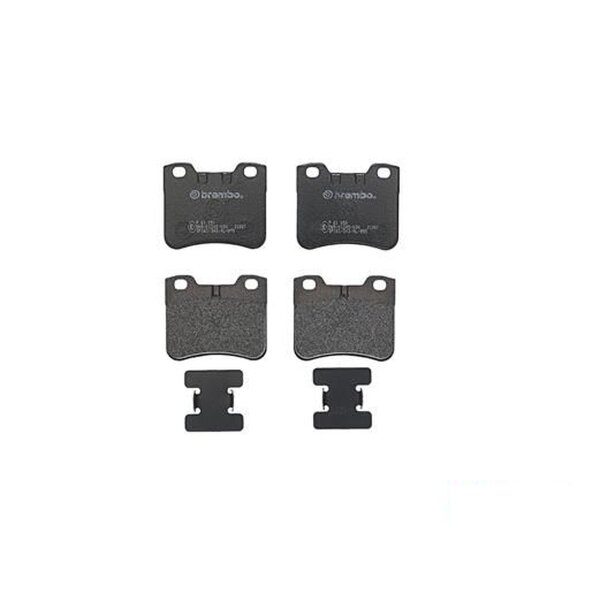 Brake pad set disc brake 17 mm BREMBO suitable for e.g. CITROËN SAXO