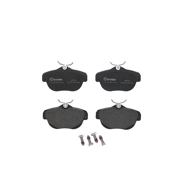 Brake pad set disc brake wear warning contact 17 mm BREMBO for CITROËN C6