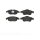 Brake pad set disc brake BREMBO suitable for e.g. PEUGEOT PARTNER
