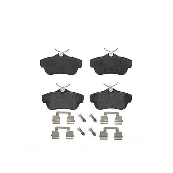 Brake pad set disc brake 17 mm BREMBO for e.g. CITROËN JUMPY