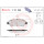 Brake pad set disc brake 19 mm BREMBO suitable for e.g. PEUGEOT 208