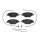 Brake pad set disc brake 18 mm BREMBO suitable for e.g. CITROËN C5