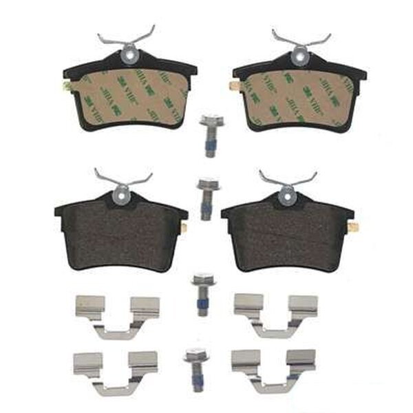 Brake pad set disc brake 17 mm BREMBO for e.g. PEUGEOT PARTNER