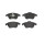 Brake pad set disc brake 19 mm BREMBO suitable for e.g. VW POLO