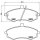 Brake pad set disc brake 17 mm BREMBO for e.g. HYUNDAI ELANTRA