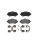 Brake pad set disc brake 17 mm BREMBO for MERCEDES-BENZ A-CLASS