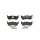 Brake pad set disc brake 17 mm BREMBO for MERCEDES-BENZ M-CLASS