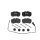 Brake pad set disc brake 20 mm BREMBO for FORD TRANSIT and others