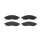 Brake pad set disc brake 18 mm BREMBO suitable for e.g. NISSAN