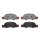 Brake pad set disc brake 19 mm BREMBO suitable for e.g. PORSCHE 911
