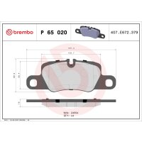 Bremsbelagsatz Scheibenbremse 16 mm BREMBO für u.a....