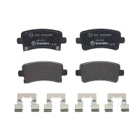 Brake pad set disc brake 17 mm BREMBO for e.g. OPEL INSIGNIA