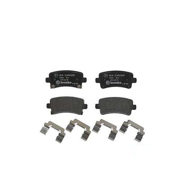 Brake pad set disc brake 17 mm BREMBO for e.g. OPEL INSIGNIA