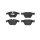 Brake pad set disc brake BREMBO suitable for e.g. BMW 5 Series