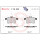 Brake pad set disc brake 16 mm BREMBO suitable for e.g. JAGUAR XJ